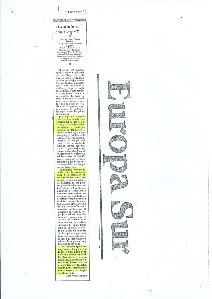 Críticas de ¿Cuándo se come aquí? 101 — imagen 2