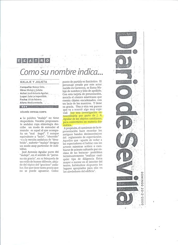 Críticas de Malaje y Julieta — imagen 3